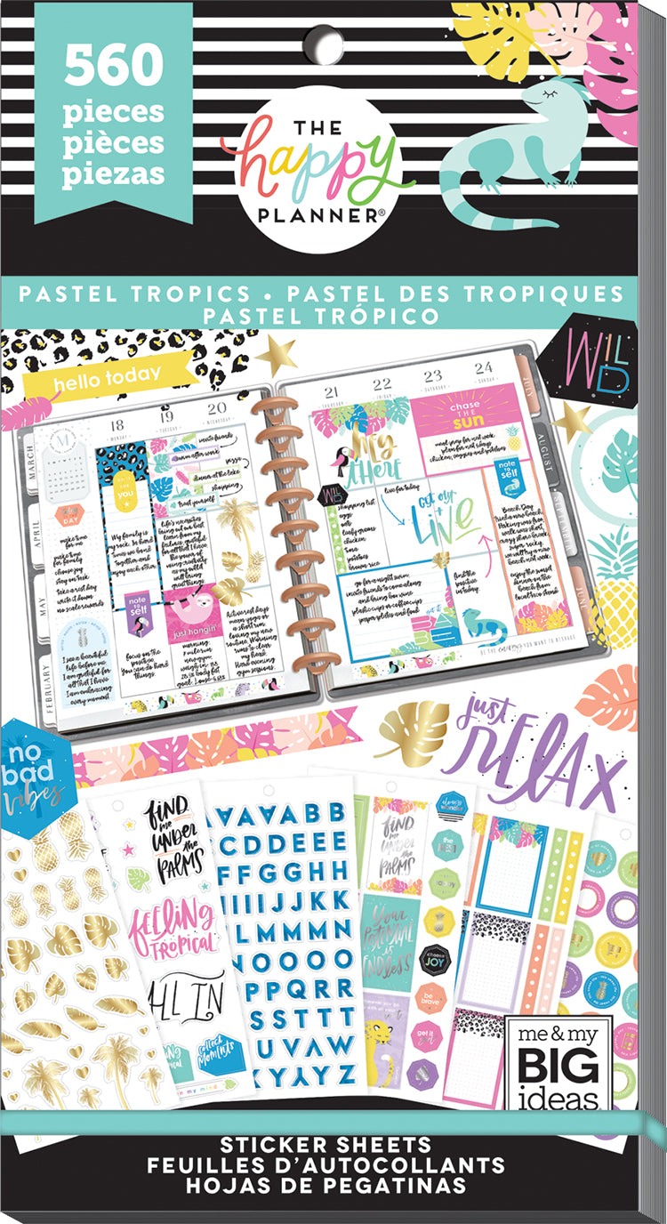 Tropical Dreams // Any Month Monthly Planner Stickers