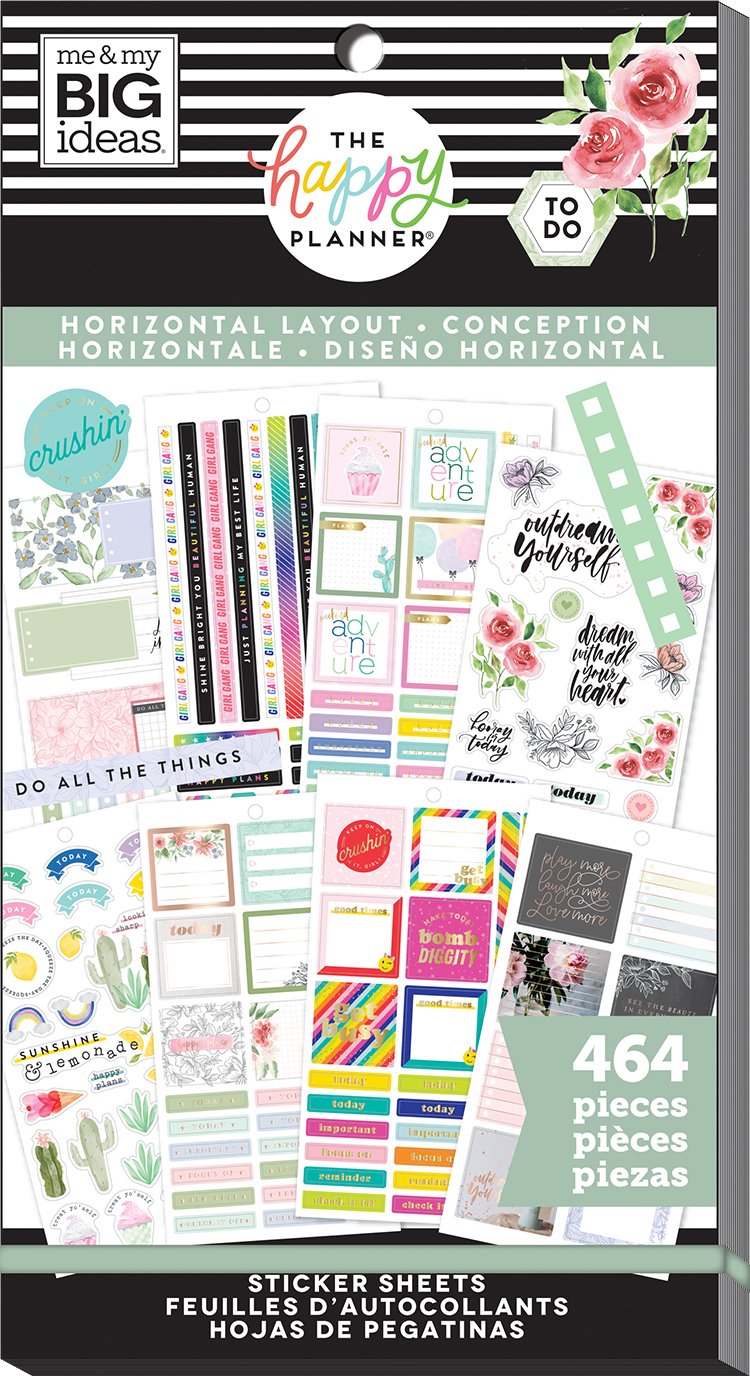Value Pack Stickers Horizontal Happy Planner