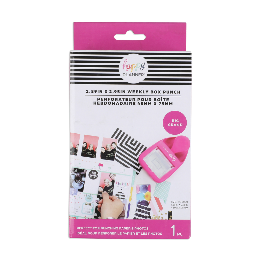 Create 365 Happy Planner Pink Big 11 Hole Paper Punch for Disc