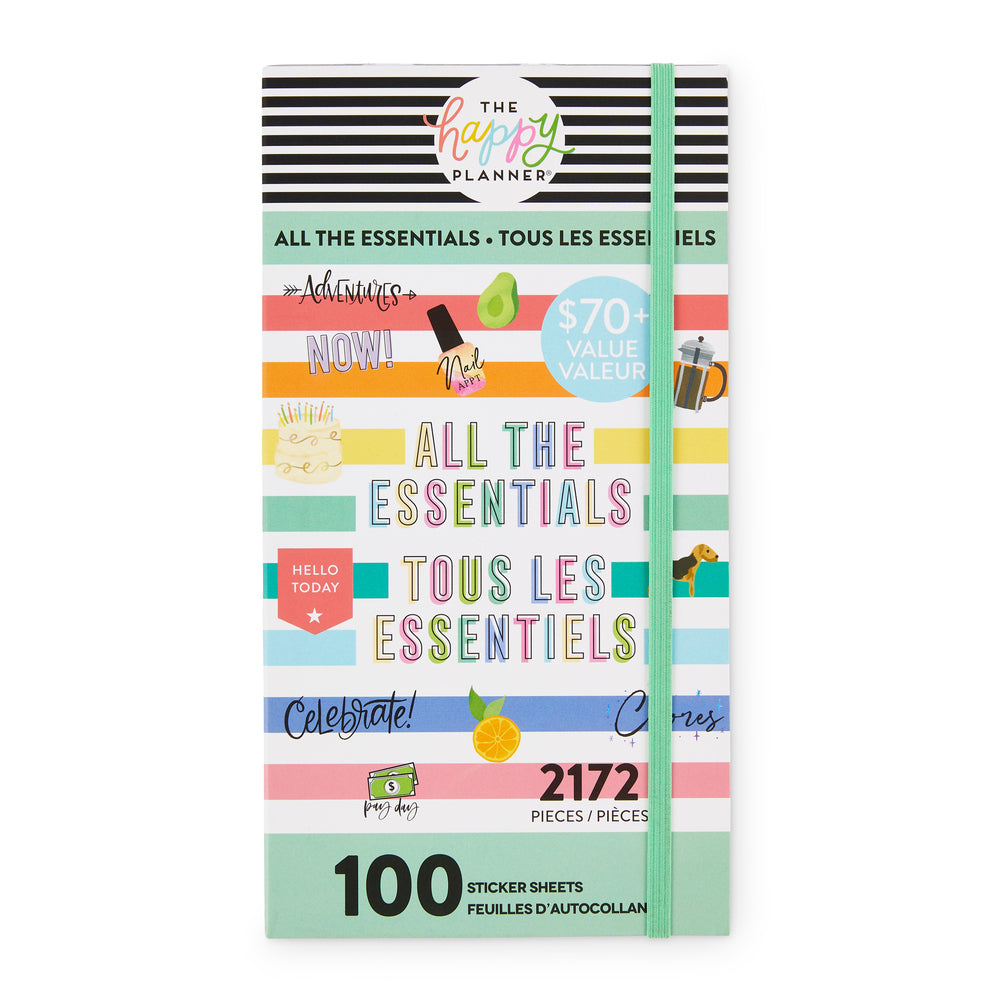 The Happy Planner Mega Value Pack Stickers All The Essentials 100 Sheets