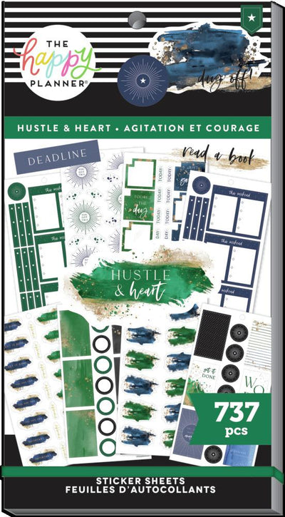 Value Pack Stickers - Hustle and Heart