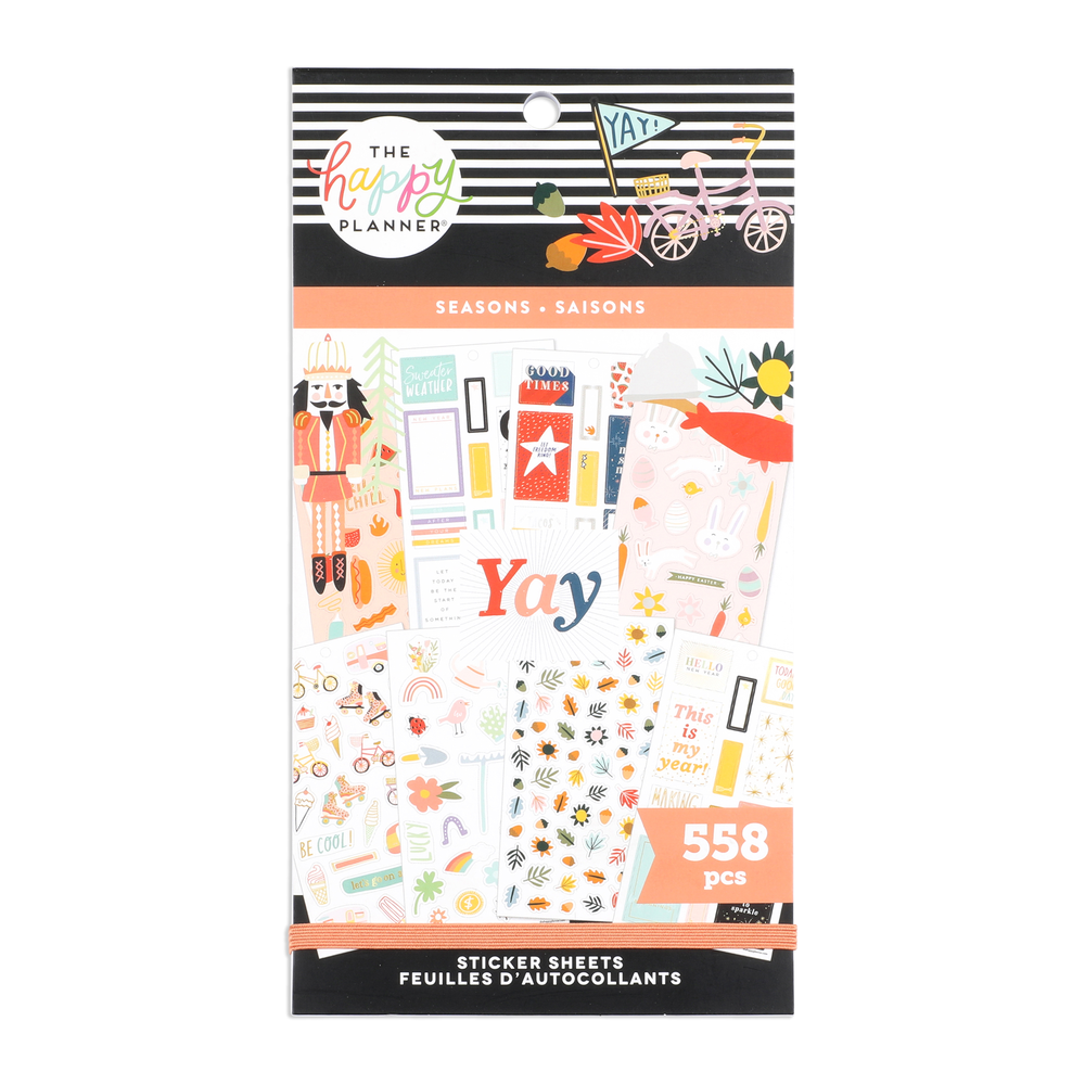 The Happy Planner Seasonal Sticker Book 1557 pieces Missing 2 Sheet 6  Stickers