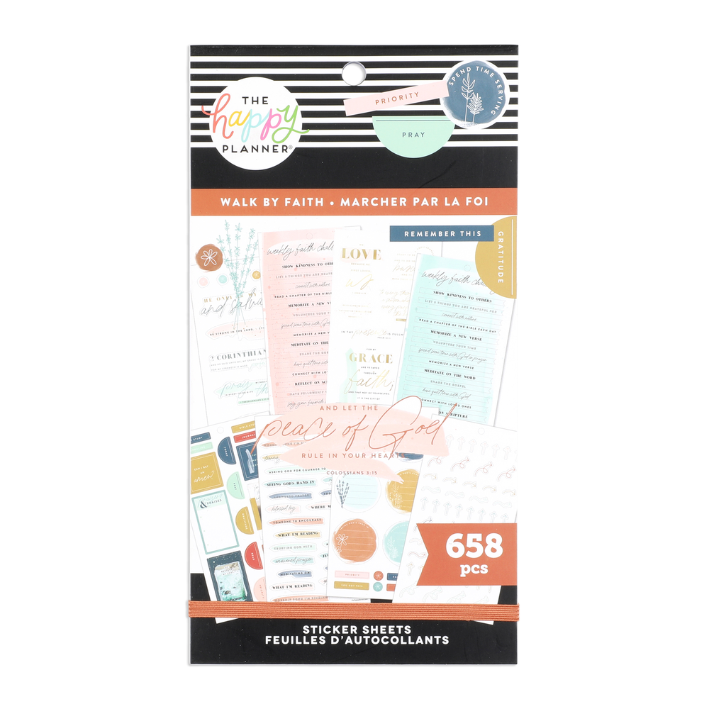 Happy Planner Sticker Value Pack-Faith Be Still, 689/Pkg