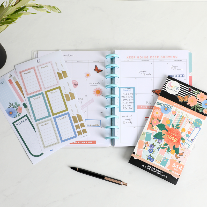 Happy Planner x Paper Raven Co. Value Pack Stickers - Bright Florals
