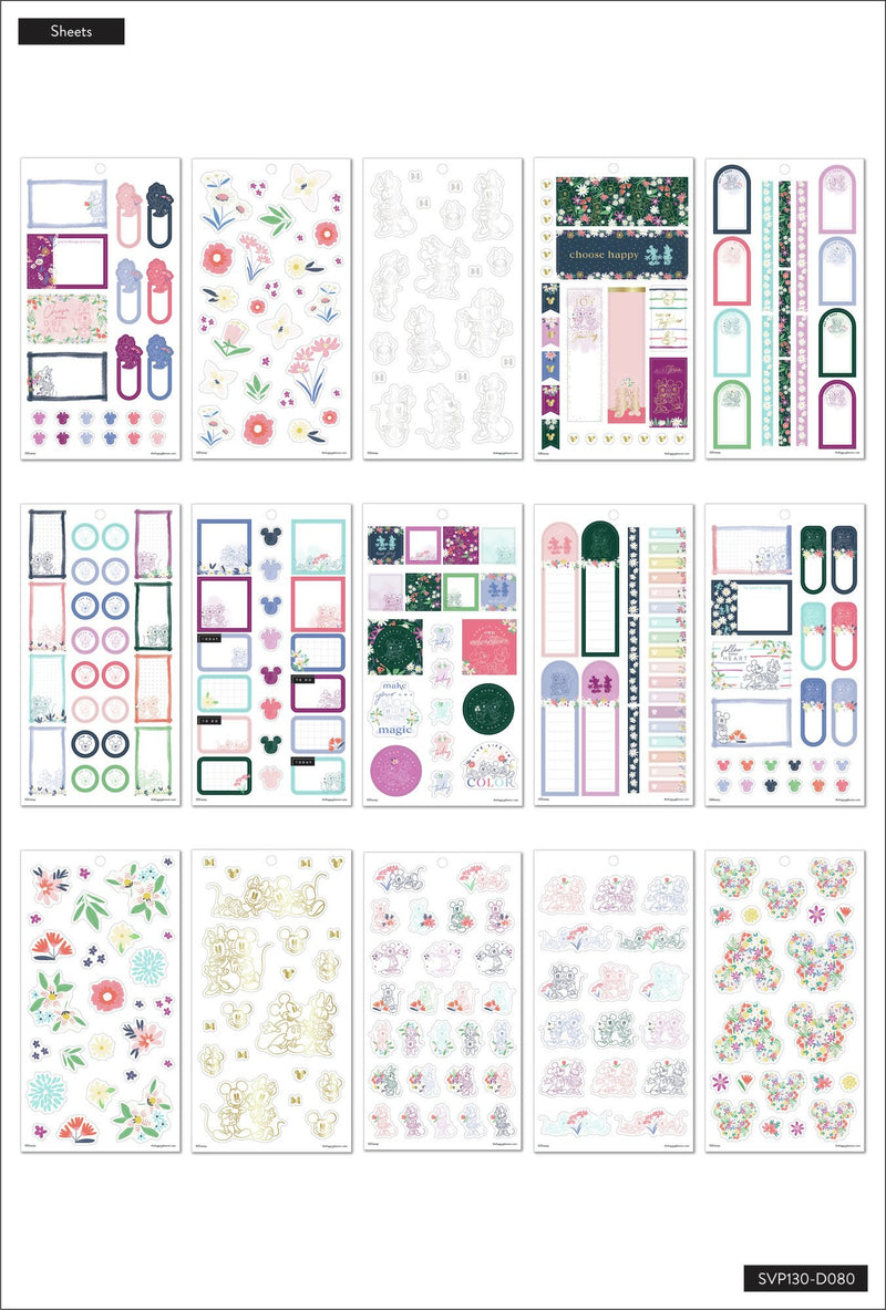 Disney © Mickey Mouse & Minnie Mouse Floral Value Pack Stickers - Mini
