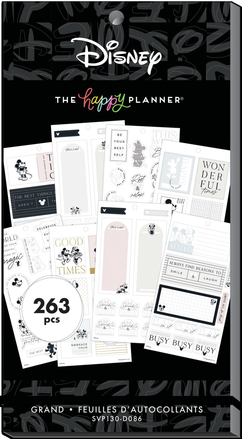 The Happy Planner Disney Tiny Stickers Pad Mickey and Minnie