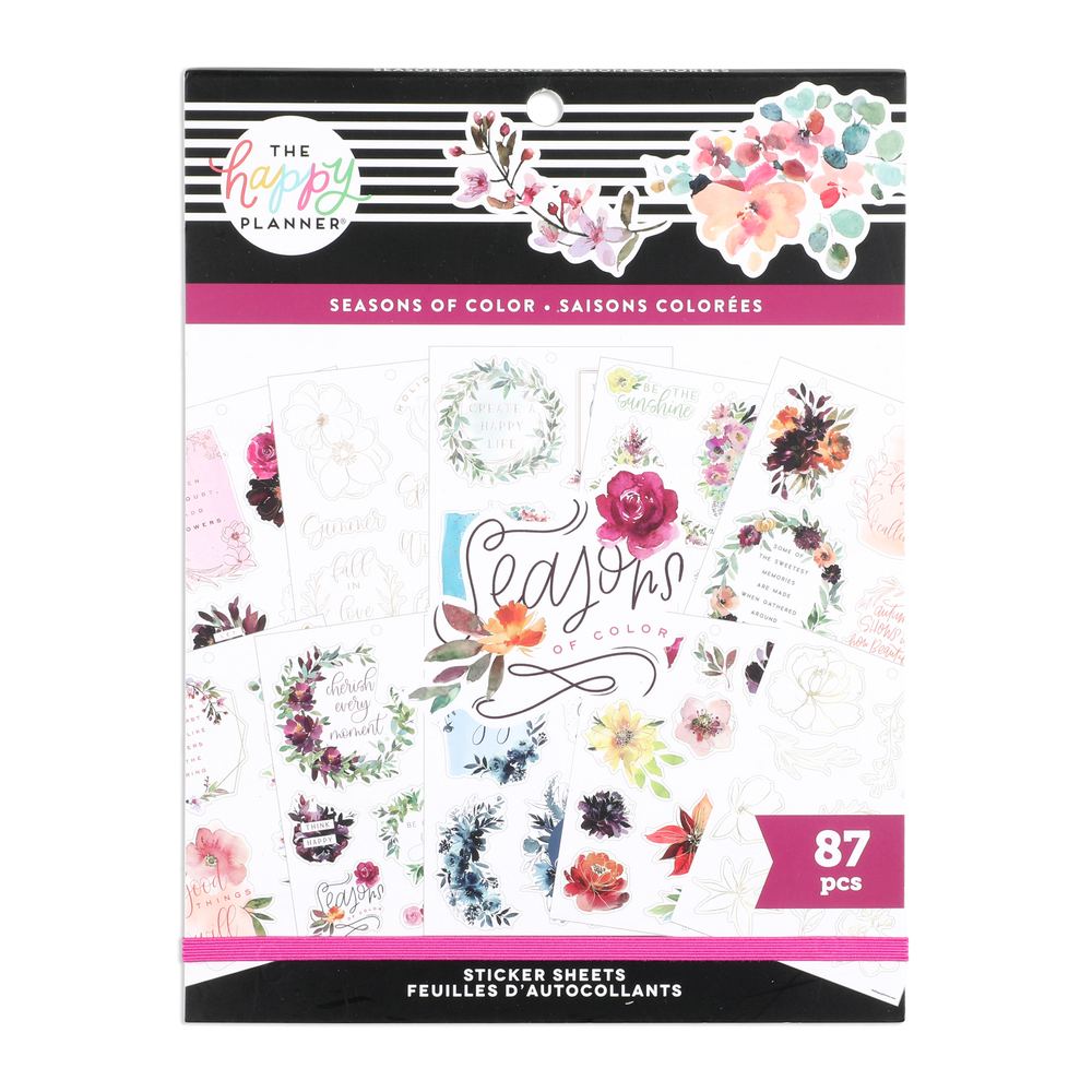 Happy Planner Sticker Value Pack 30/Sheets-Seasonal Flowers
