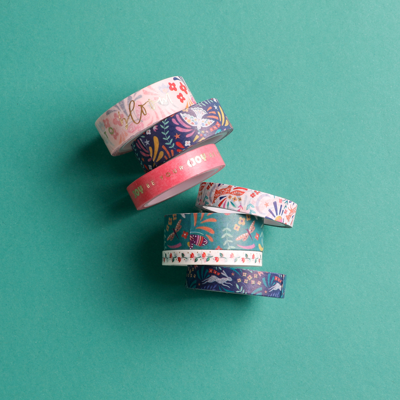 Nordic Brights - Washi Tape - 7 Pack