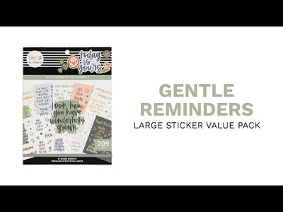Large Value Pack Stickers - Gentle Reminders