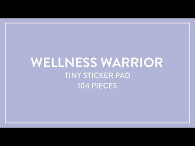 Tiny Sticker Pad - Wellness Warrior