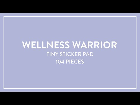 Tiny Sticker Pad - Wellness Warrior