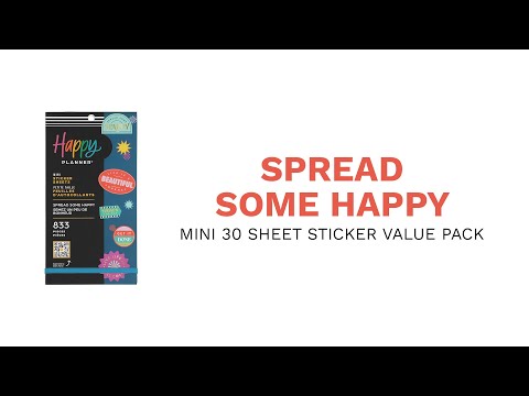 Spread Some Happy - Value Pack Stickers - Mini