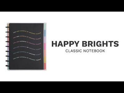 Happy Brights - Blank Paper Classic Notebook - 60 Sheets