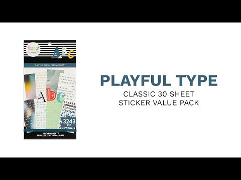 Value Pack Stickers - Playful Type