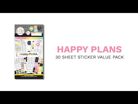 Value Pack Stickers - Happy Plans