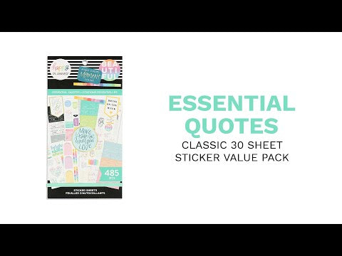 Value Pack Stickers - Essential Quotes