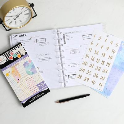 HOW TO USE STICKERS WITH AN UNDATED PLANNER
