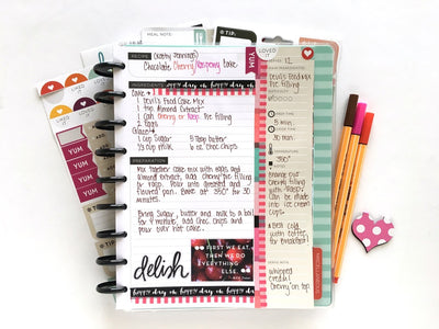 Filling Up The Happy Planner™ Recipe Organizer