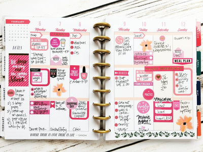 Three Ways To Use One Sticker Value Pack |  How To Plan Your Week with The Happy Planner