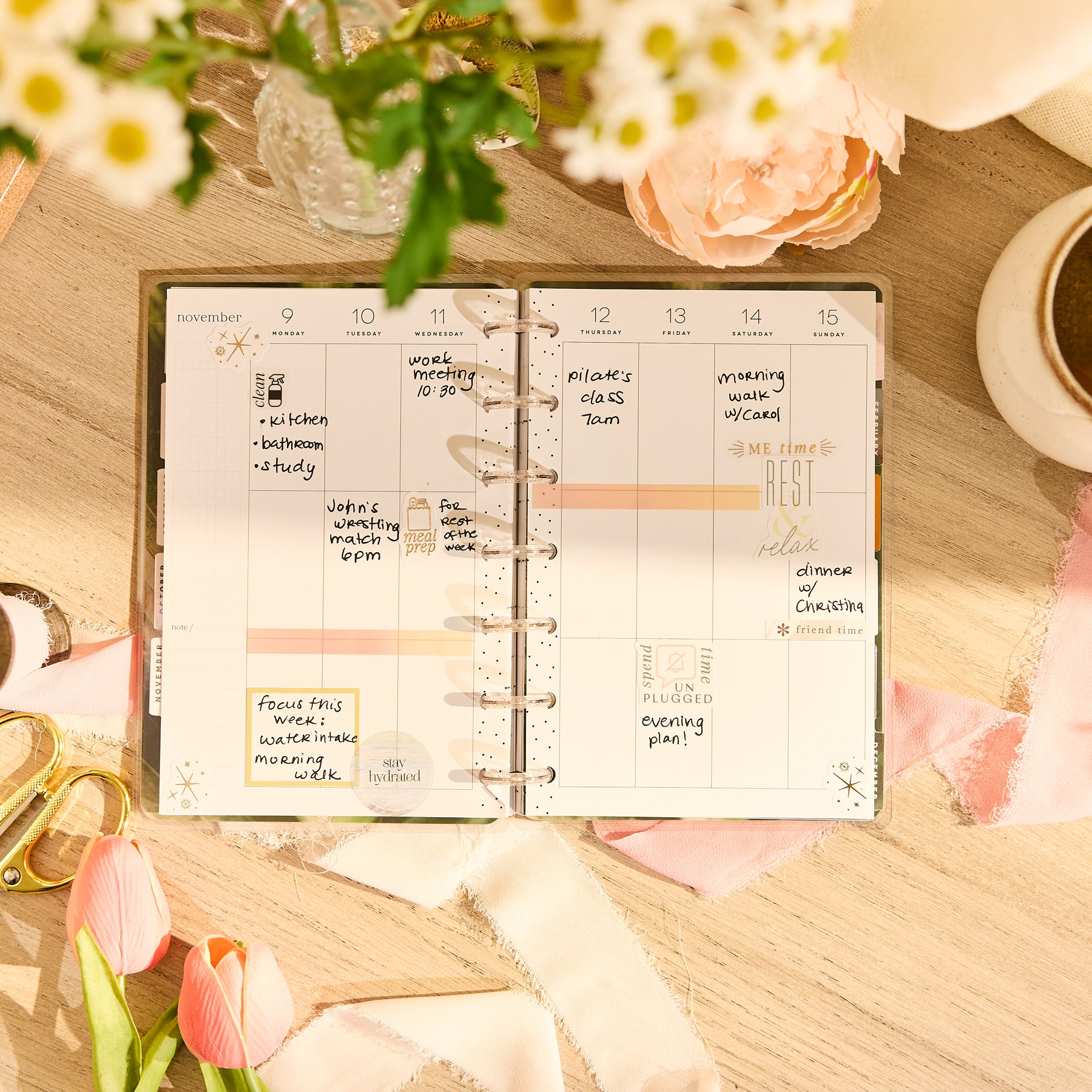 Customizable Planner 2026–2027 Modern Nature Customizable Planner - Mini Vertical Layout ...