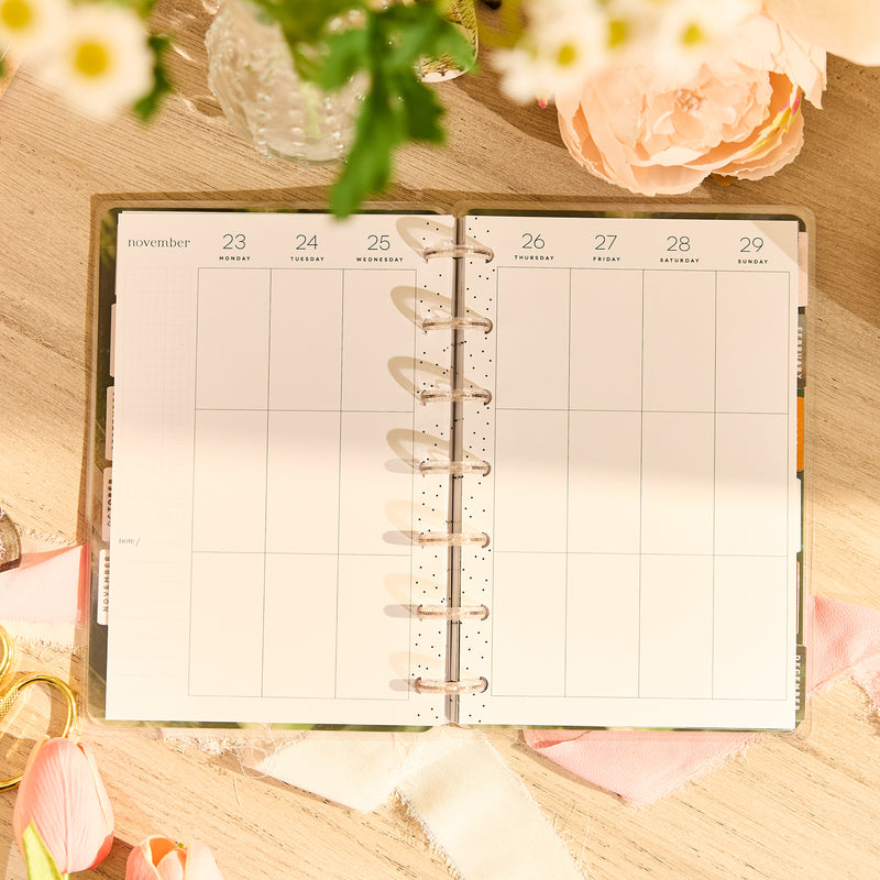 2026–2027 Modern Nature Customizable Planner - Mini Vertical Layout ...