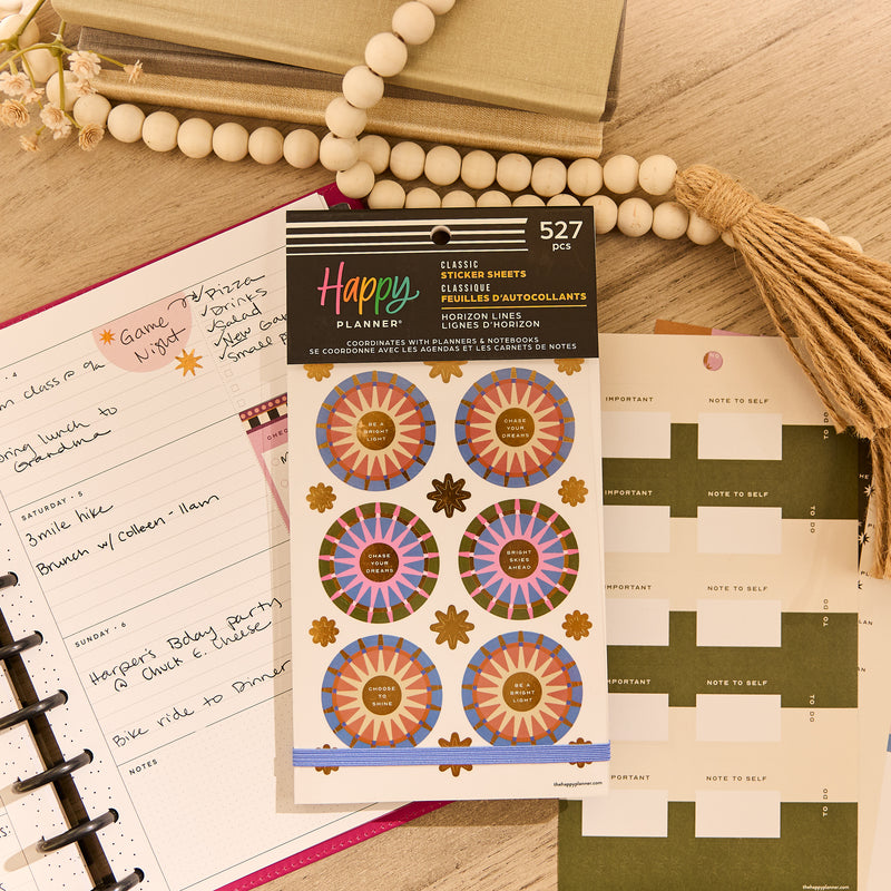 Sticker Hrizon Horizon Lines - Value Pack Stickers – Happy Planner