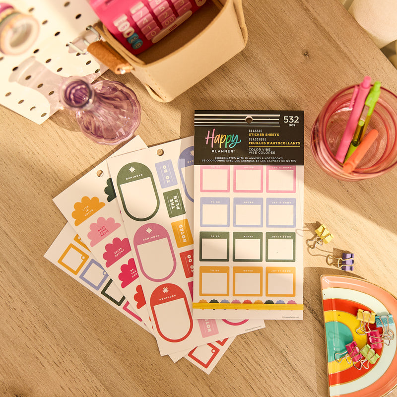 Color Vibe - Value Pack Stickers – Happy Planner