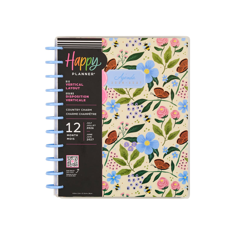 2026–2027 Country Charm Customizable Planner - Big Vertical Layout - 1 ...