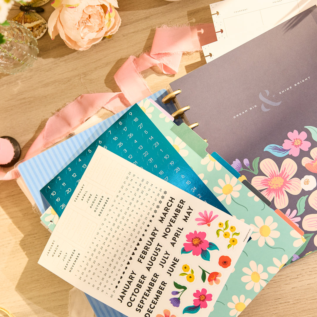 Golden Garden - Big Vertical Extension Pack – Happy Planner
