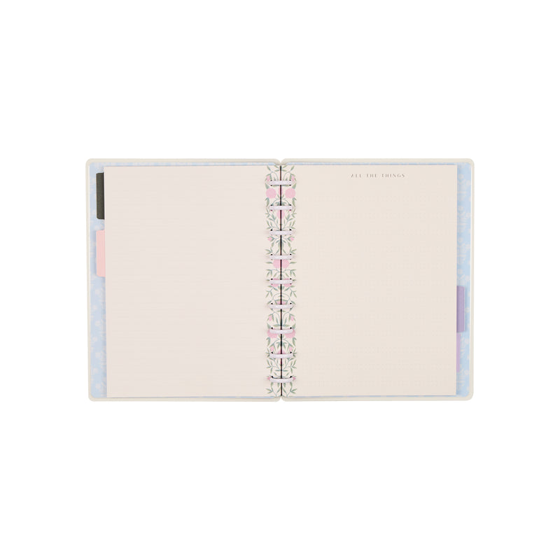 Spring Tapestry - Dot Grid + Dotted Lined Classic Notebook - 60 Sheets ...