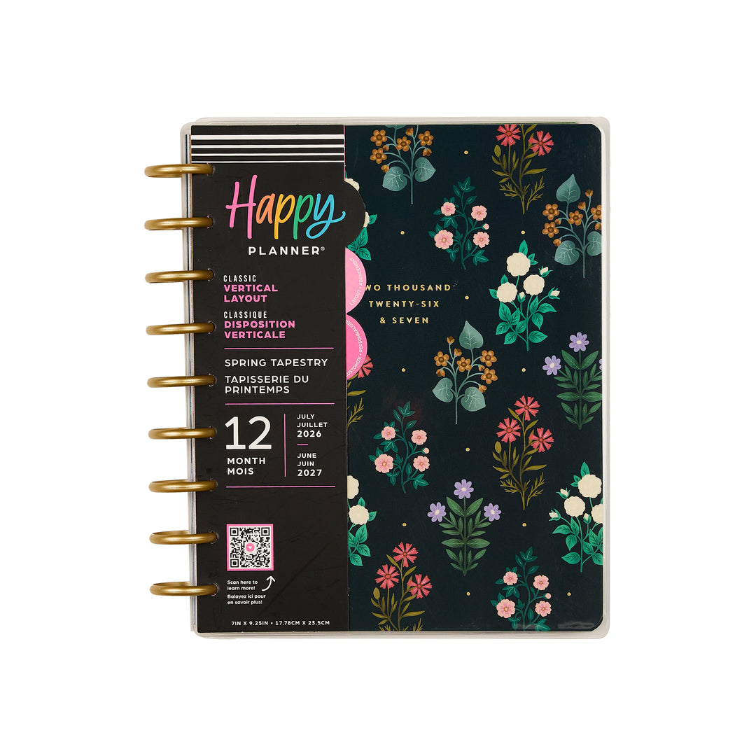 2026–2027 Spring Tapestry Customizable Planner - Classic Vertical