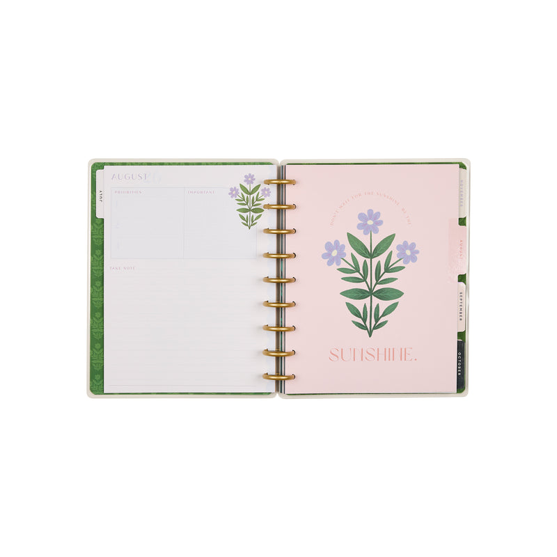 Notebook Planner Spring 2026–2027 Spring Tapestry Customizable Planner - Classic Vertical Layo ...