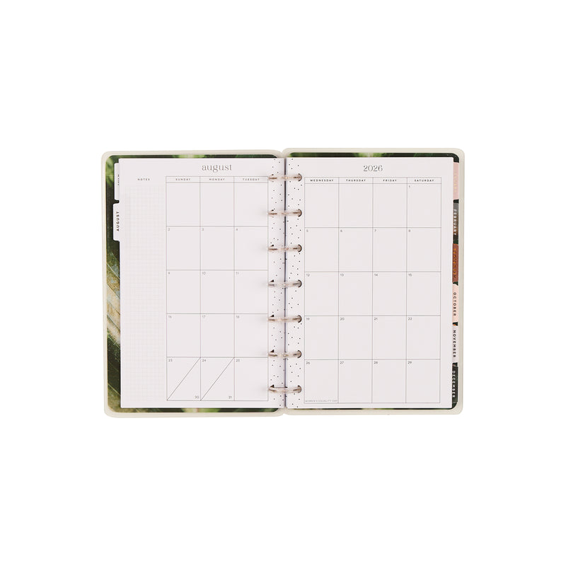 2026–2027 Modern Nature Customizable Planner - Mini Vertical Layout ...