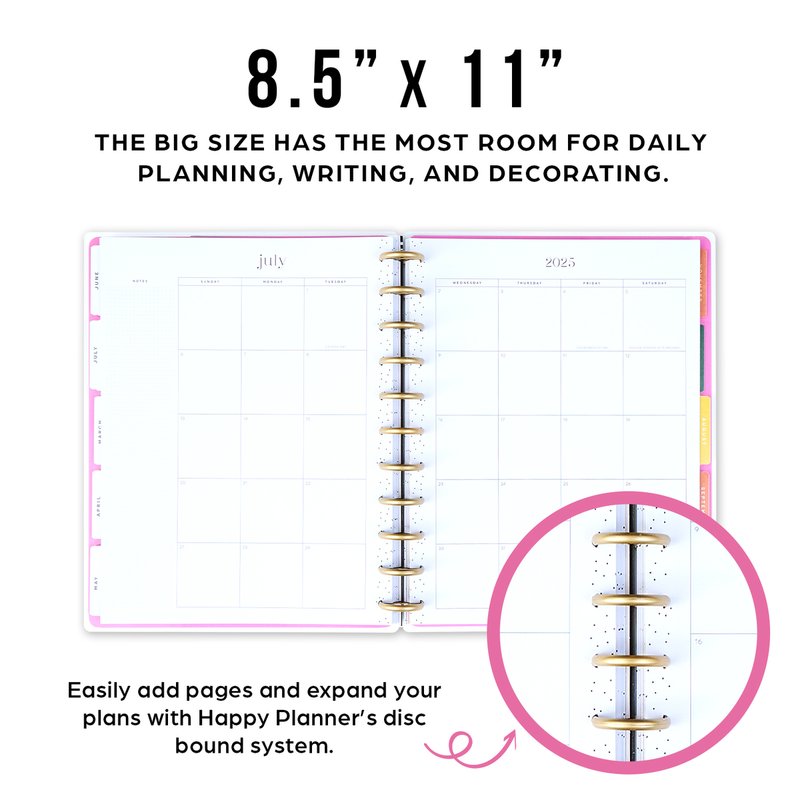 2025 Woodland Whispers Planner - Big Horizontal Layout - 12 Months