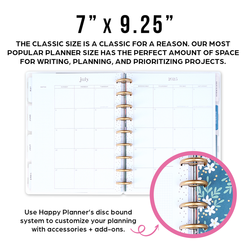 2025 Mod Garden Planner - Classic Dashboard Layout - 12 Months