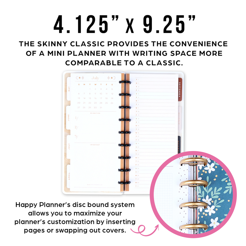 2025 Mod Garden Planner - Skinny Classic Horizontal Layout - 12 Months