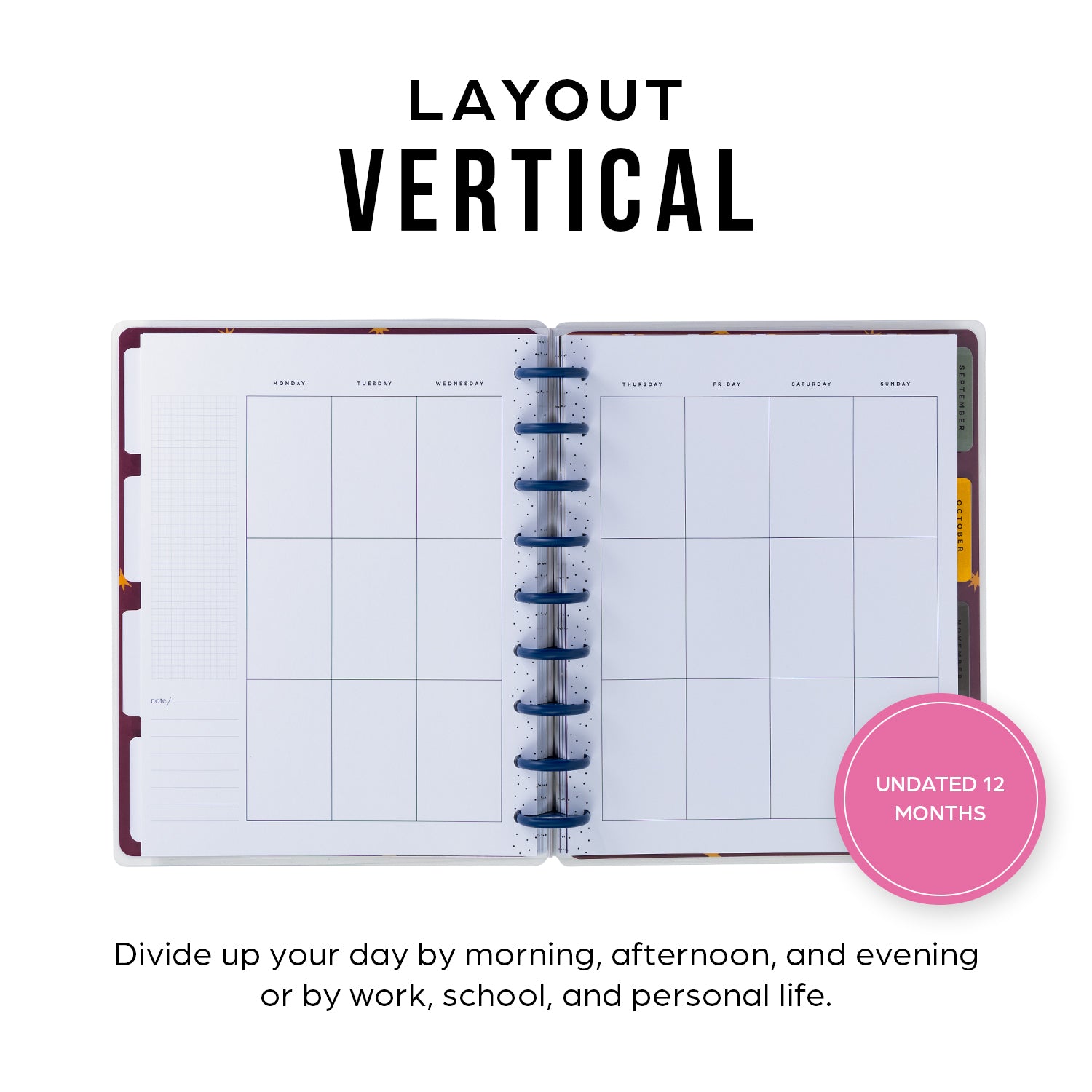 Customizable Planner Undated Share Your Magic Customizable Planner - Classic Vertical Layou ...