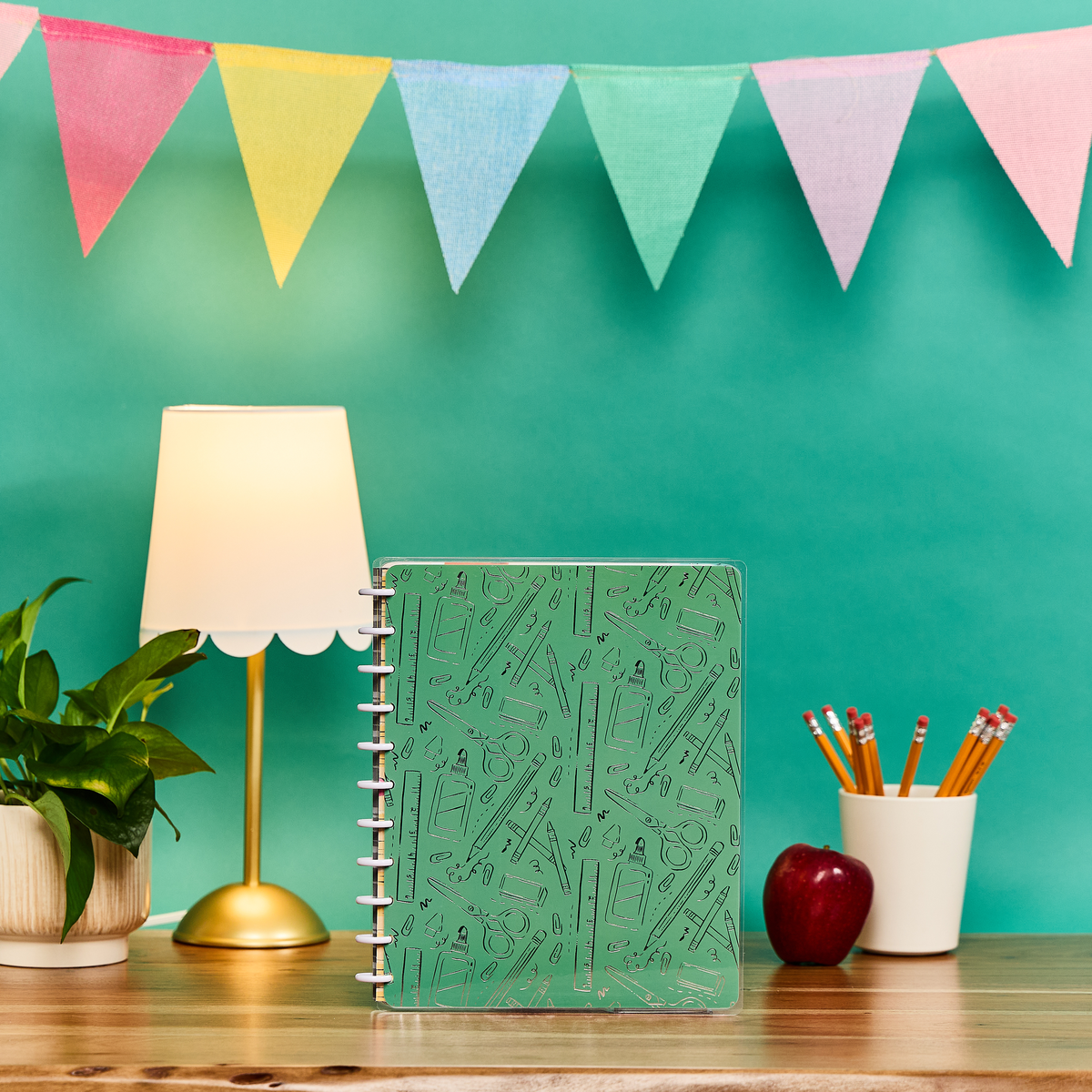 Pawsitive Teacher - Dotted Lined Big Notebook - 60 Sheets – Happy Planner