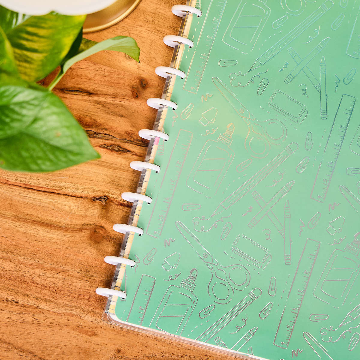 Pawsitive Teacher - Dotted Lined Big Notebook - 60 Sheets – Happy Planner