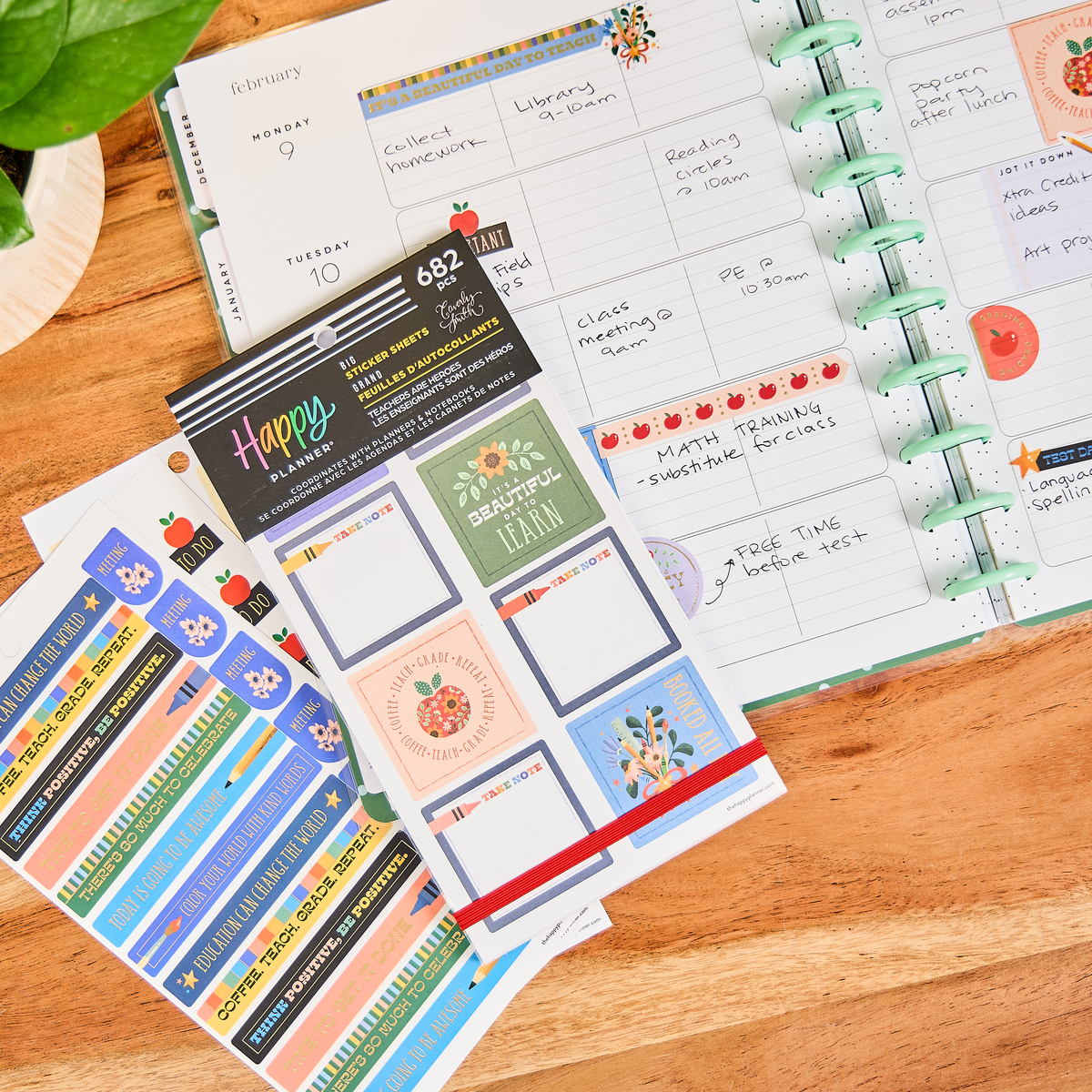 Teachers Are Heroes - Value Pack Stickers - Big – Happy Planner