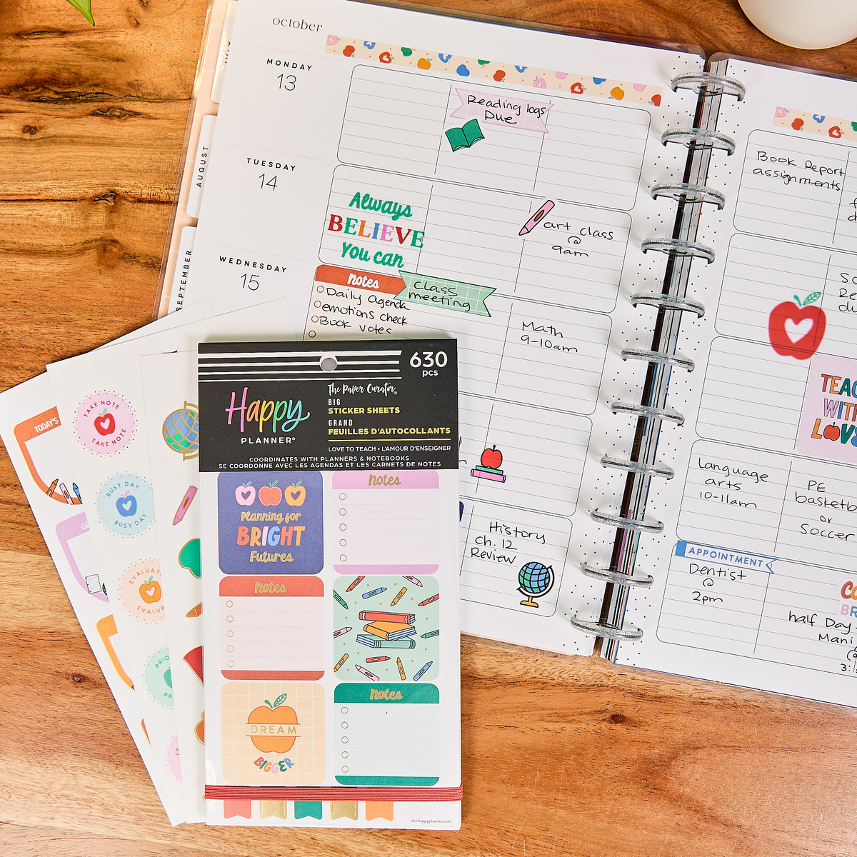 Love to Teach - Value Pack Stickers - Big – Happy Planner