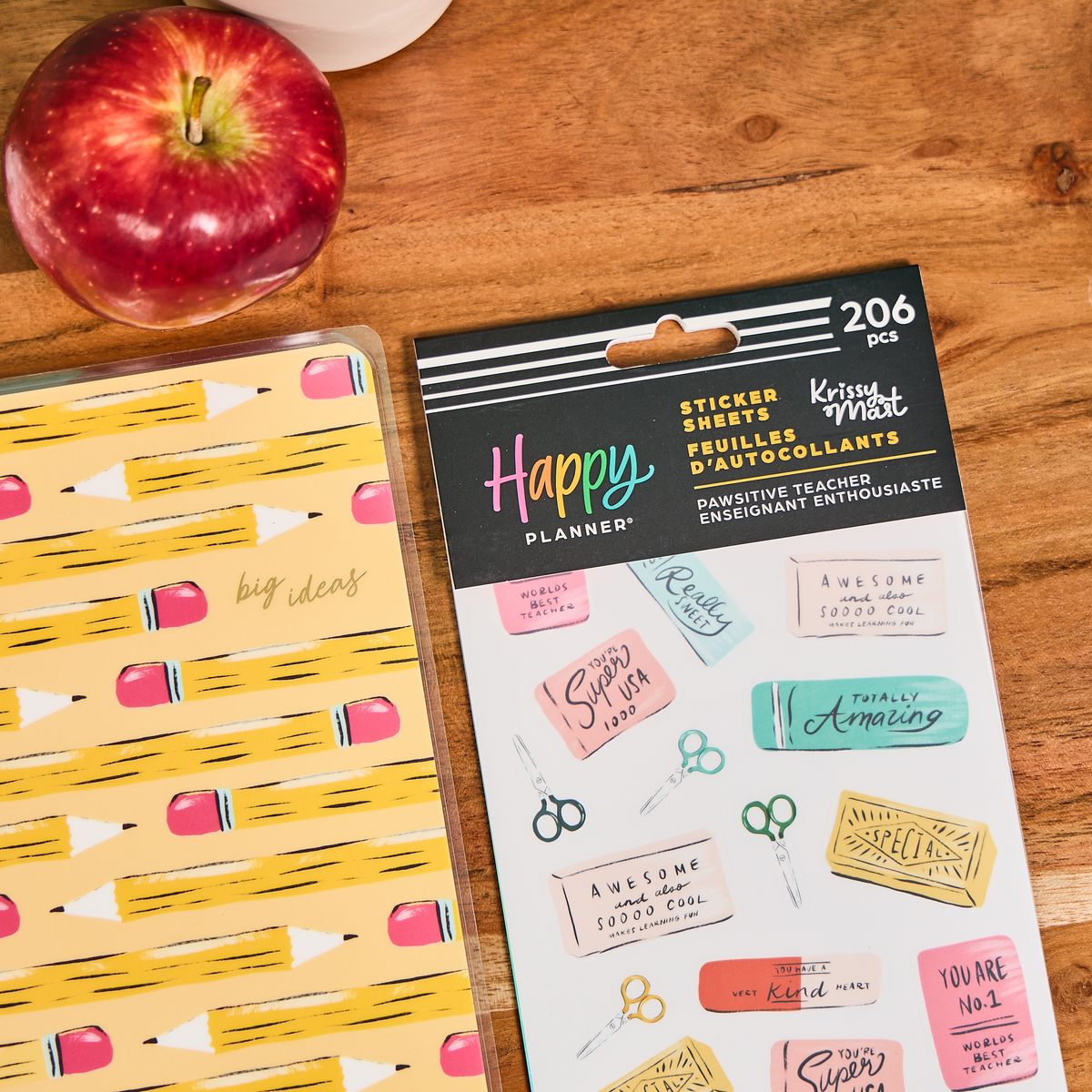 Pawsitive Teacher - Classic Notebook + Filler Paper + Sticker Bundle ...