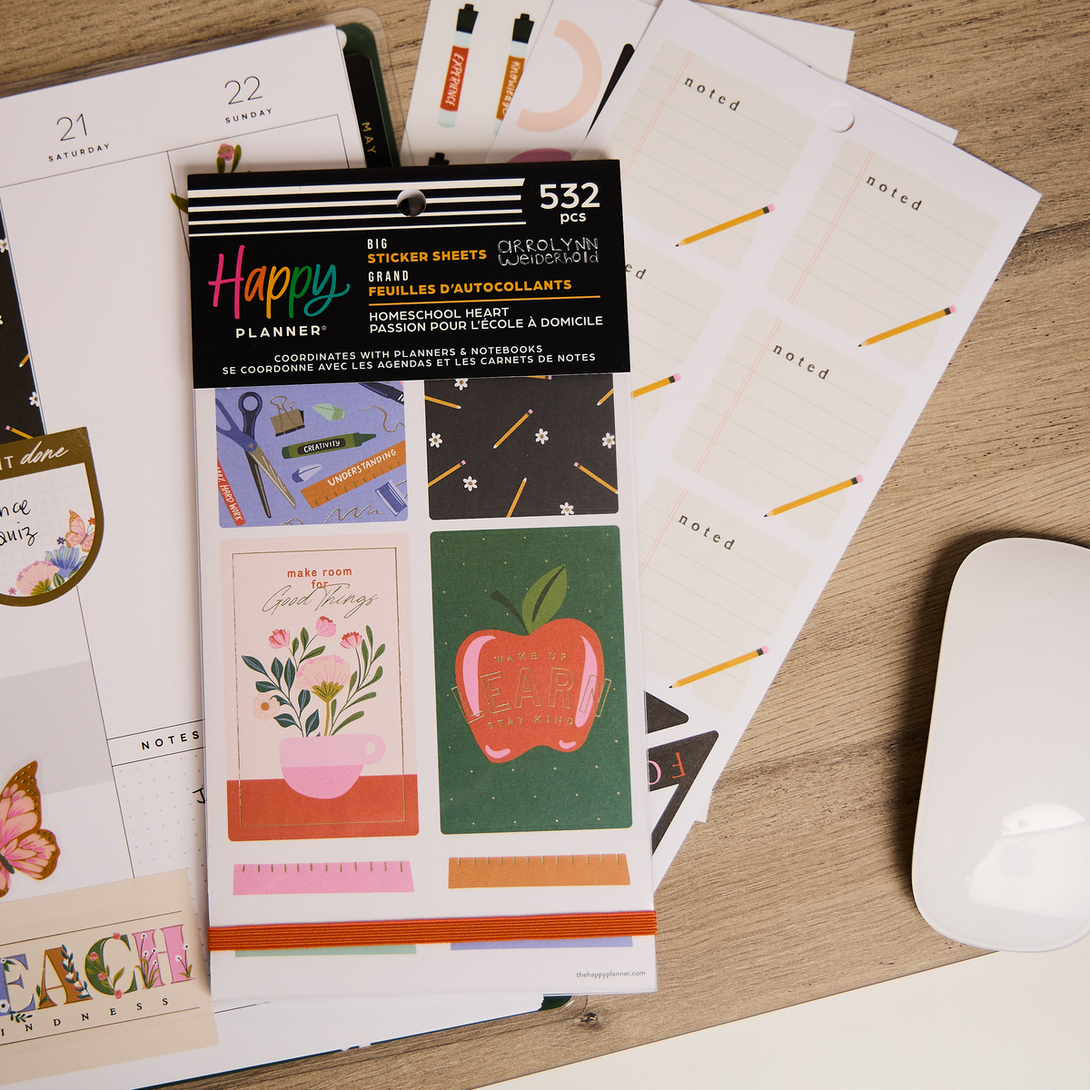 Homeschool Heart - Value Pack Stickers - Big – Happy Planner