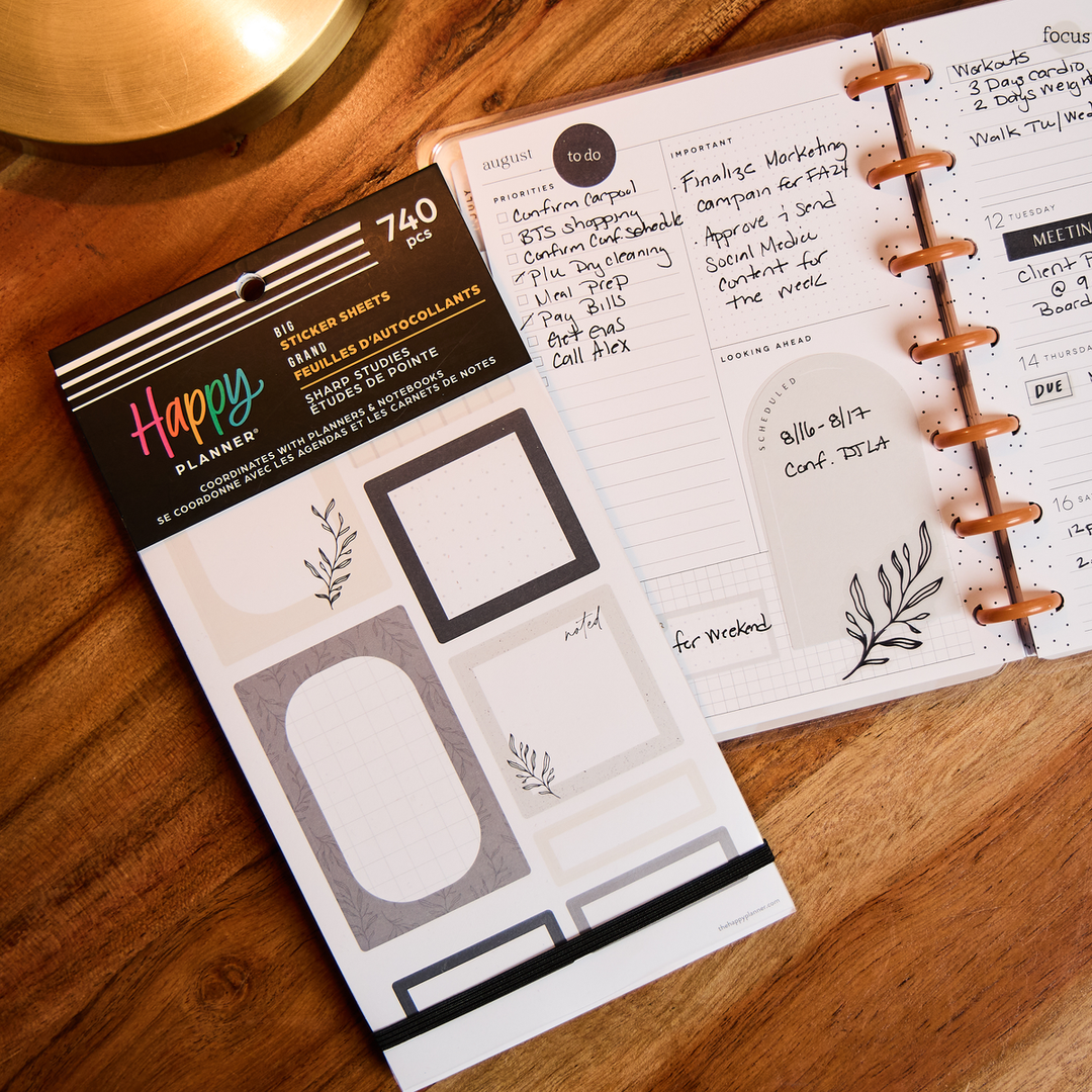 Sharp Studies Teacher - Value Pack Stickers - Big – Happy Planner