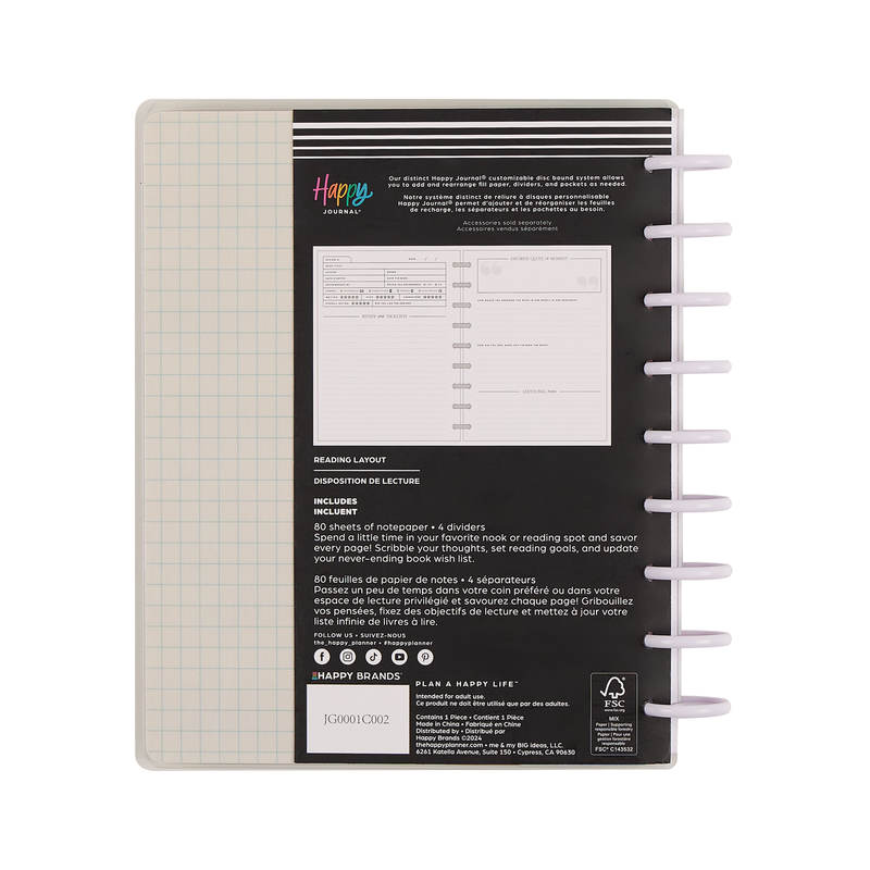 Book Club - Classic Guided Reading Journal - 80 Sheets – Happy Planner