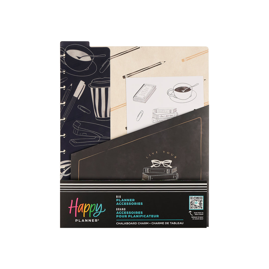 Chalkboard Charm Teacher - Big Accessory Pack – Happy Planner