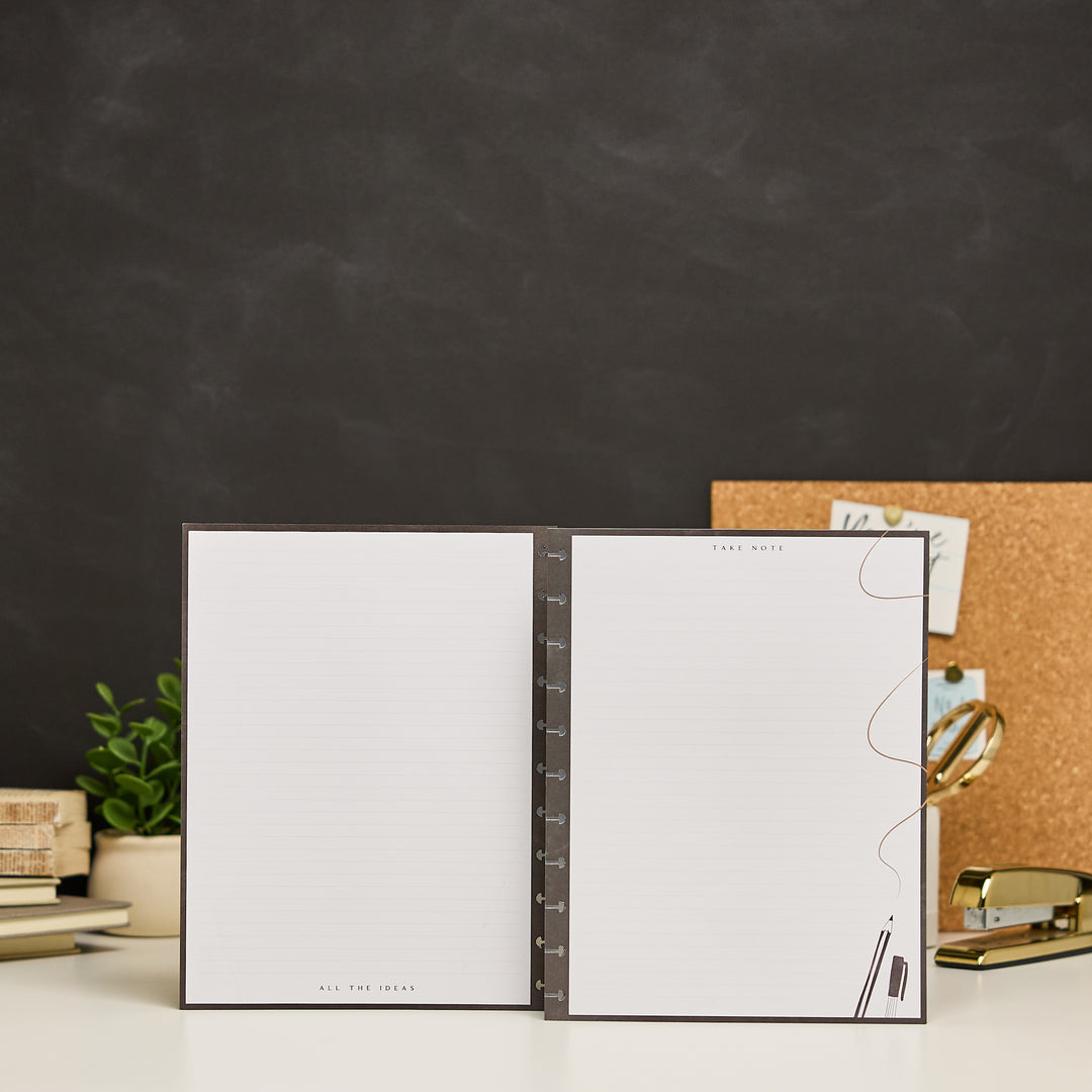 Chalkboard Charm - Dotted Lined Big Filler Paper - 40 Sheets