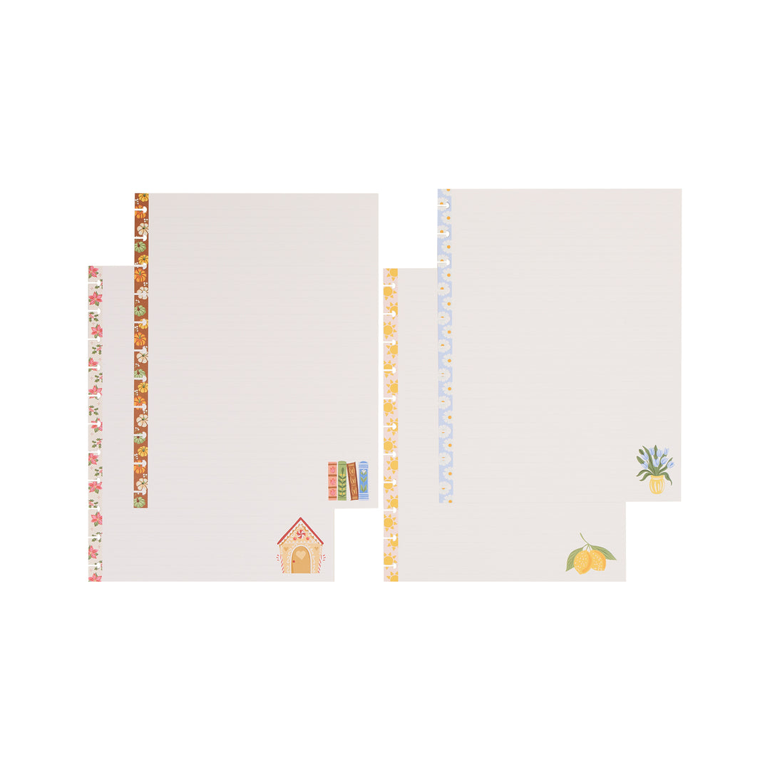 Seasonal Joy Teacher - Dotted Lined Big Filler Paper - 40 Sheets