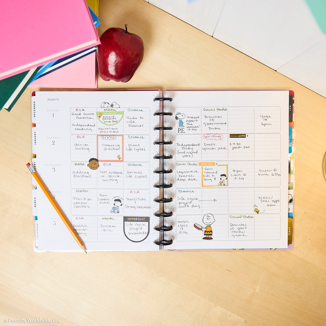 2026–2027 PEANUTS™ Customizable Teacher Planner - Big Teacher