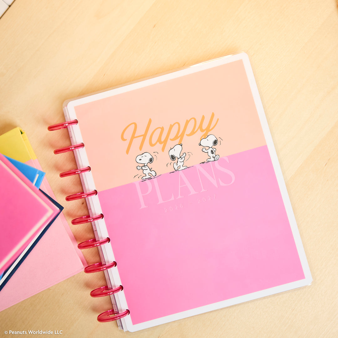 2026–2027 PEANUTS™ Customizable Planner - Classic Dashboard Layout